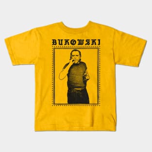 Charles Bukowski / Original Punkstyle Design Kids T-Shirt